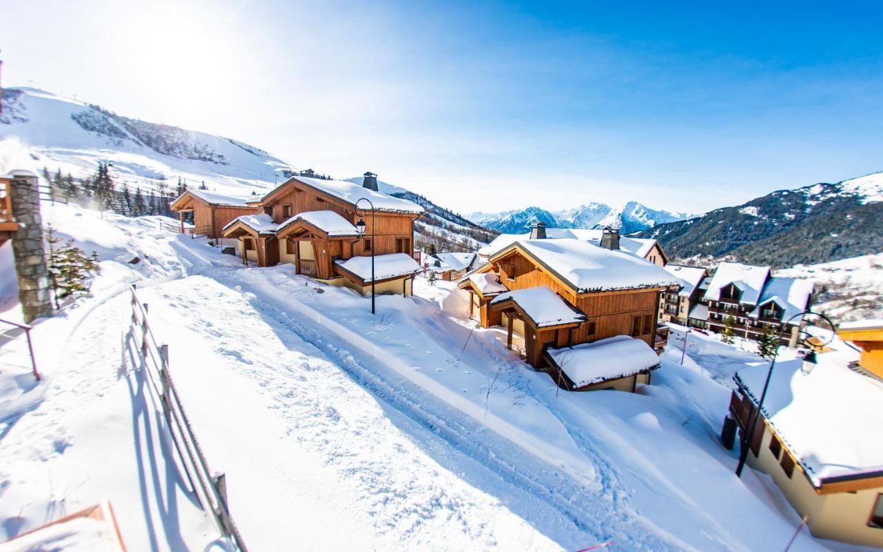 Parc Madeleine - Chalets Saint-François-Longchamp Exteriör bild
